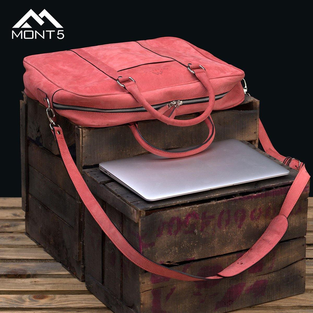 MONT5 Utror Women Crossbody Pink Leather Shoulder Bag - Leather Jacket Shop