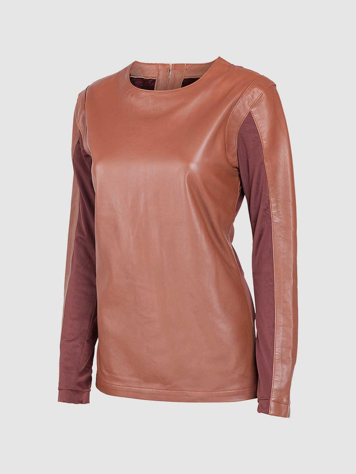 Women Black Collarless Leather Shirt Jacket - Leather Jacket Master