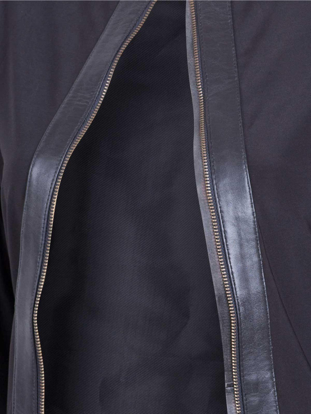 Women Black Collarless Leather Shirt Jacket - Leather Jacket Master