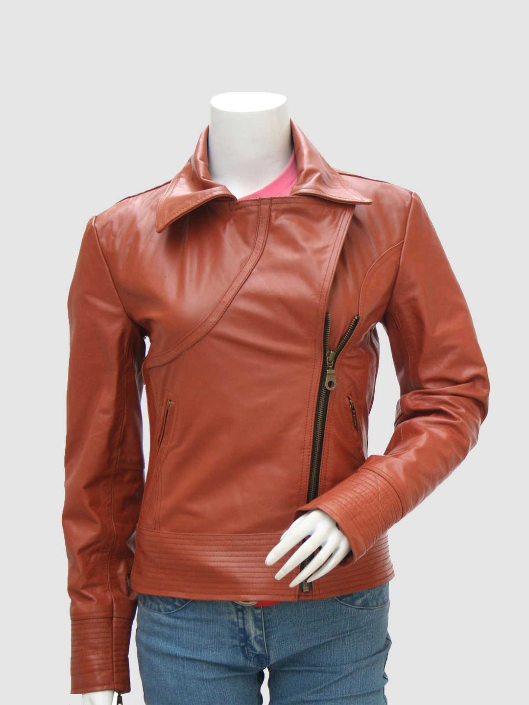 Cognac Leather Jacket