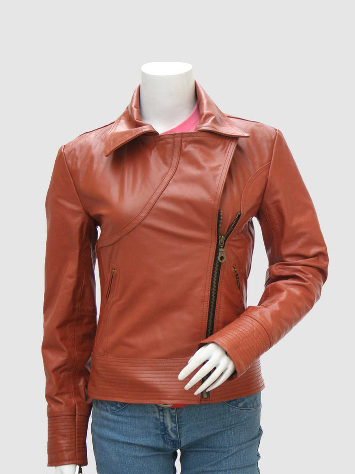 Cognac Leather Jacket